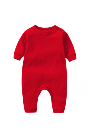 BR002 100% Cotton baby romper RED