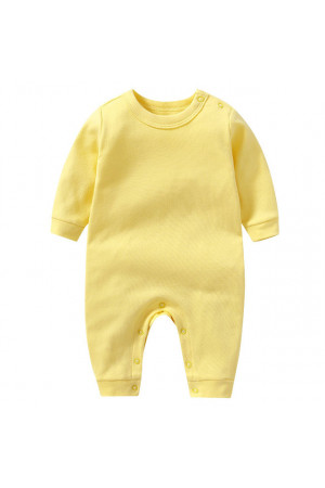 BR002 100% Cotton baby romper YELLOW