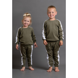 T- 777 Khaki Cotton Tracksuit with side panel 12/13 Years (to fit height 152cm) NO RETURNS
