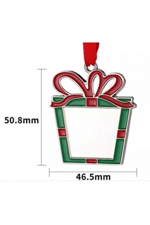 CH005 Christmas Decoration Sublimation Metal Ornaments