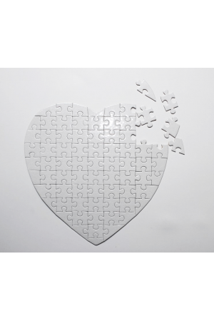 PZ004 Sublimation Heart Shape Paper Puzzle Jigsaw 80 pcs