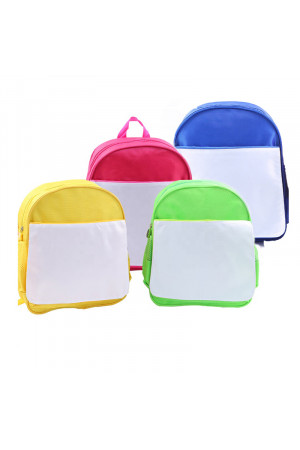 BP001 Sublimation Polyester Kids Backpack School Bag 34x28x10cm