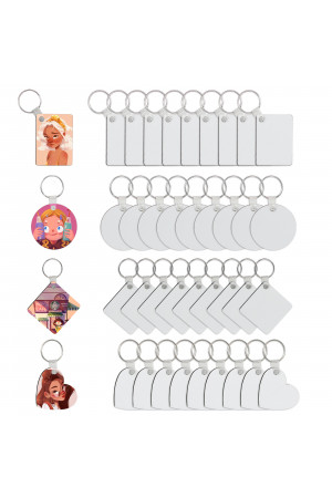KR002 Sublimation  Double Sided MDF Key Chain