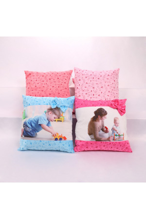 PC007 Sublimation Pillow Case Cover with Bow Tie 100% Polyester 40x40