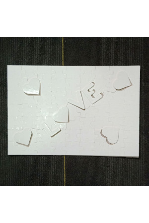 PZ001 Sublimation A4 Love Heart Paper Puzzle, Jigsaw 