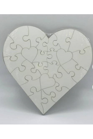 PZ005 Sublimation A4 Heart Wooden Puzzle Jigsaw 
