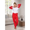 130 Women's Red/white Nine X 100% Cotton Pyjama Set