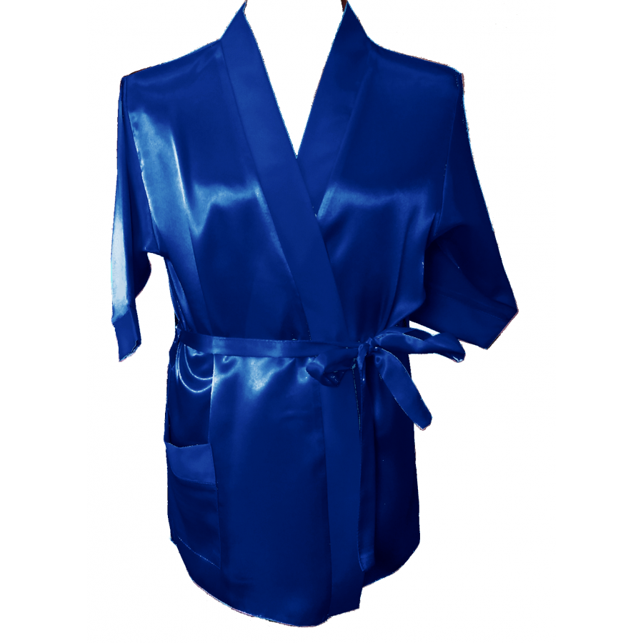 3107 Blue Children Satin Robe