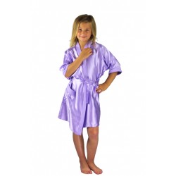 3107 Lilac Children Satin Robe 