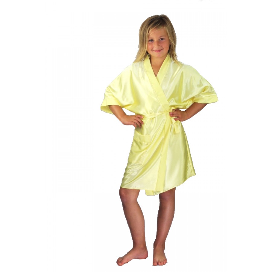 yellow silk robe