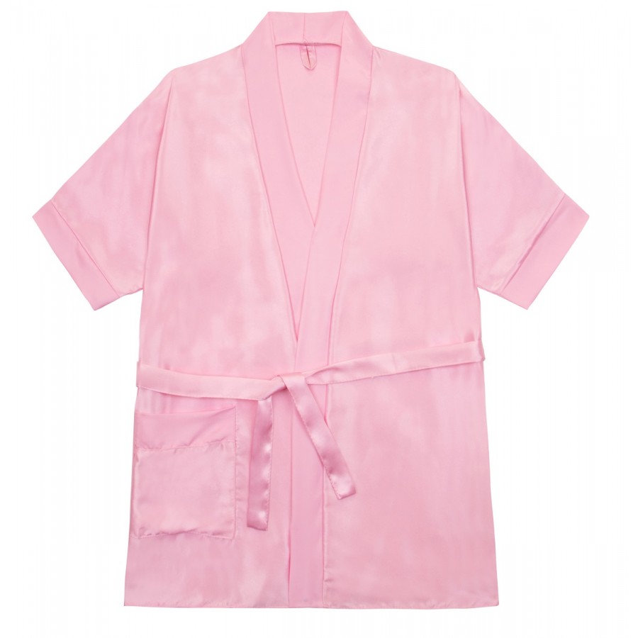 3107 Baby Pink Children Satin Robe